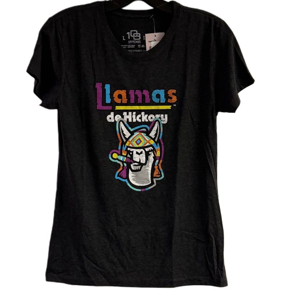 NWT Llamas De Hickory Gray T-Shirt Size L
